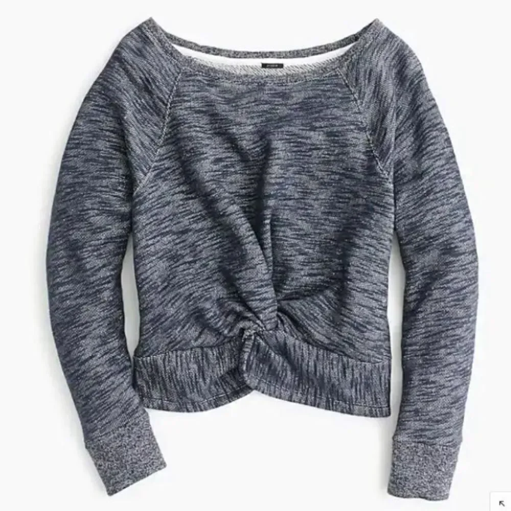 J.Crew twist front crewneck sweatshirt. XXS